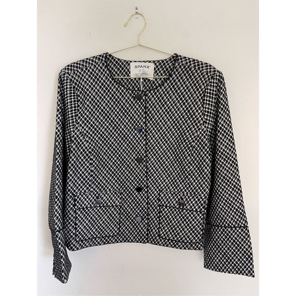 SPANX® Ponte Lady Jacket in Jacquard Plus Size 2X NWT
